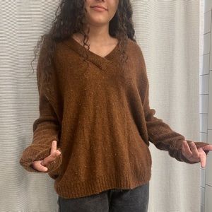 brown sweater